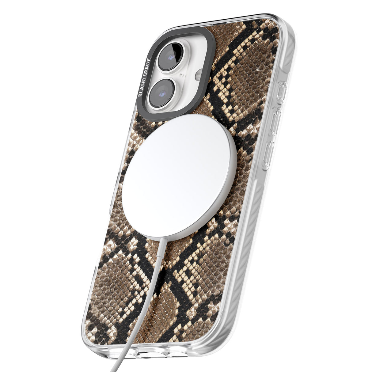 iPhone 16 Pro Max Snakeskin Black Impact Phone Case