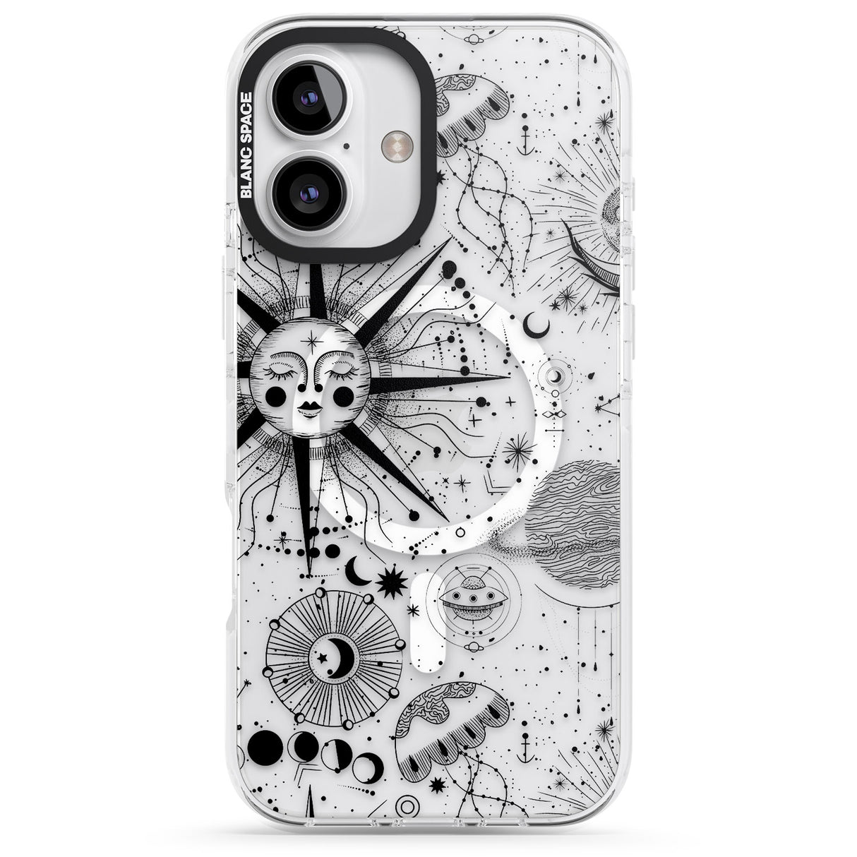 iPhone 16 Pro Max Large Sun Vintage Astrological Black Impact Phone Case