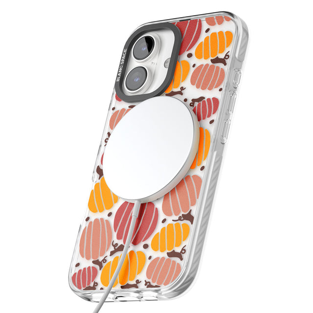 Autumn Pumpkin Patch Impact Magsafe Phone Case for iPhone 16, iPhone 16 Plus