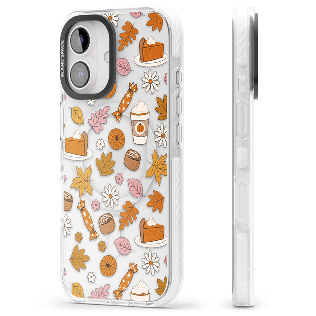 Pumpkin Spice Impact Magsafe Phone Case for iPhone 16, iPhone 16 Plus