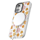 Autumn Leaves and Flowers Impact Magsafe Phone Case for iPhone 16, iPhone 16 Plus