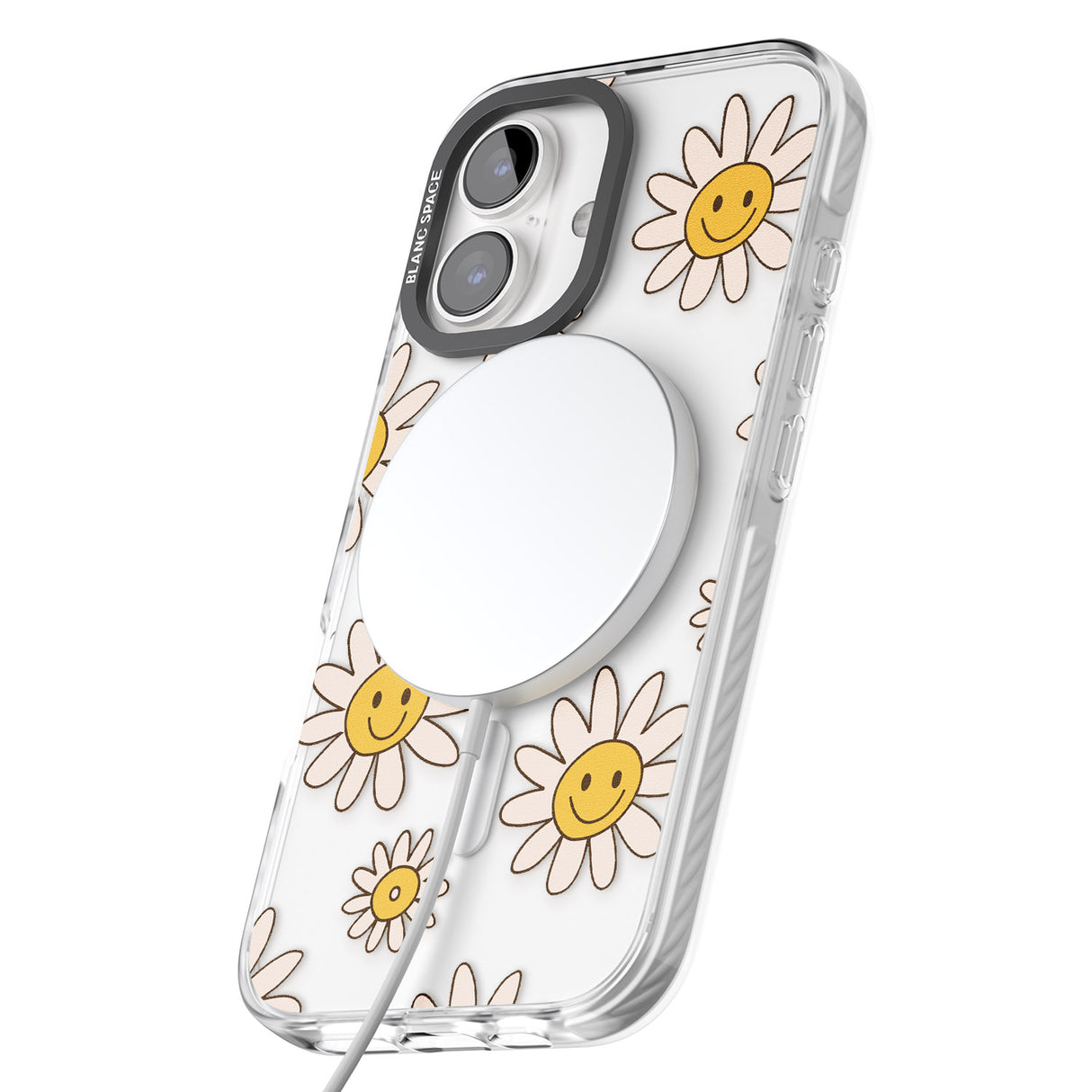 iPhone 16 Daisy Faces Clear Impact Phone Case