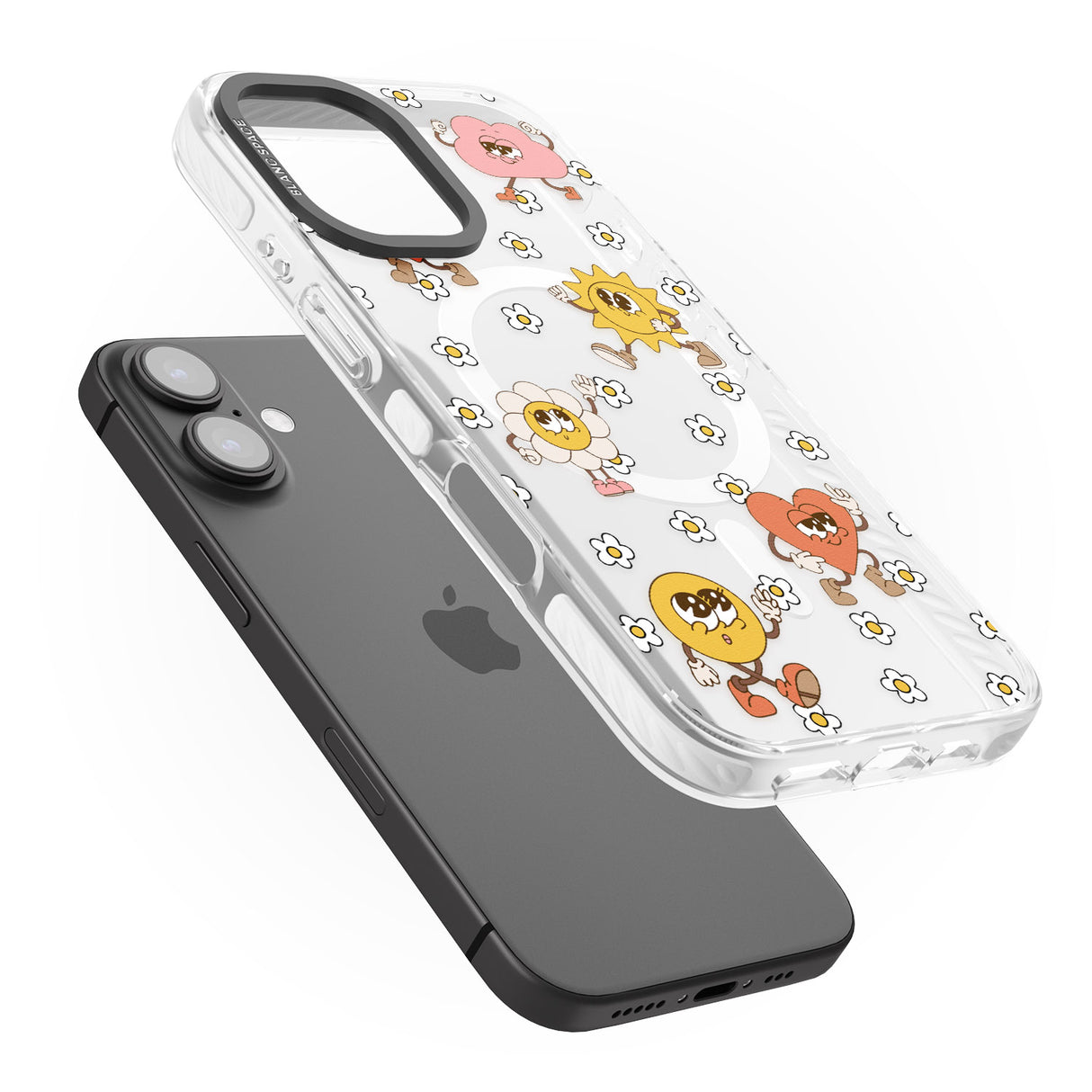 iPhone 16 Daisies & Friends Clear Impact Phone Case