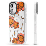 iPhone 16 Pro Max Mellow Flowers Black Impact Phone Case + Magsafe