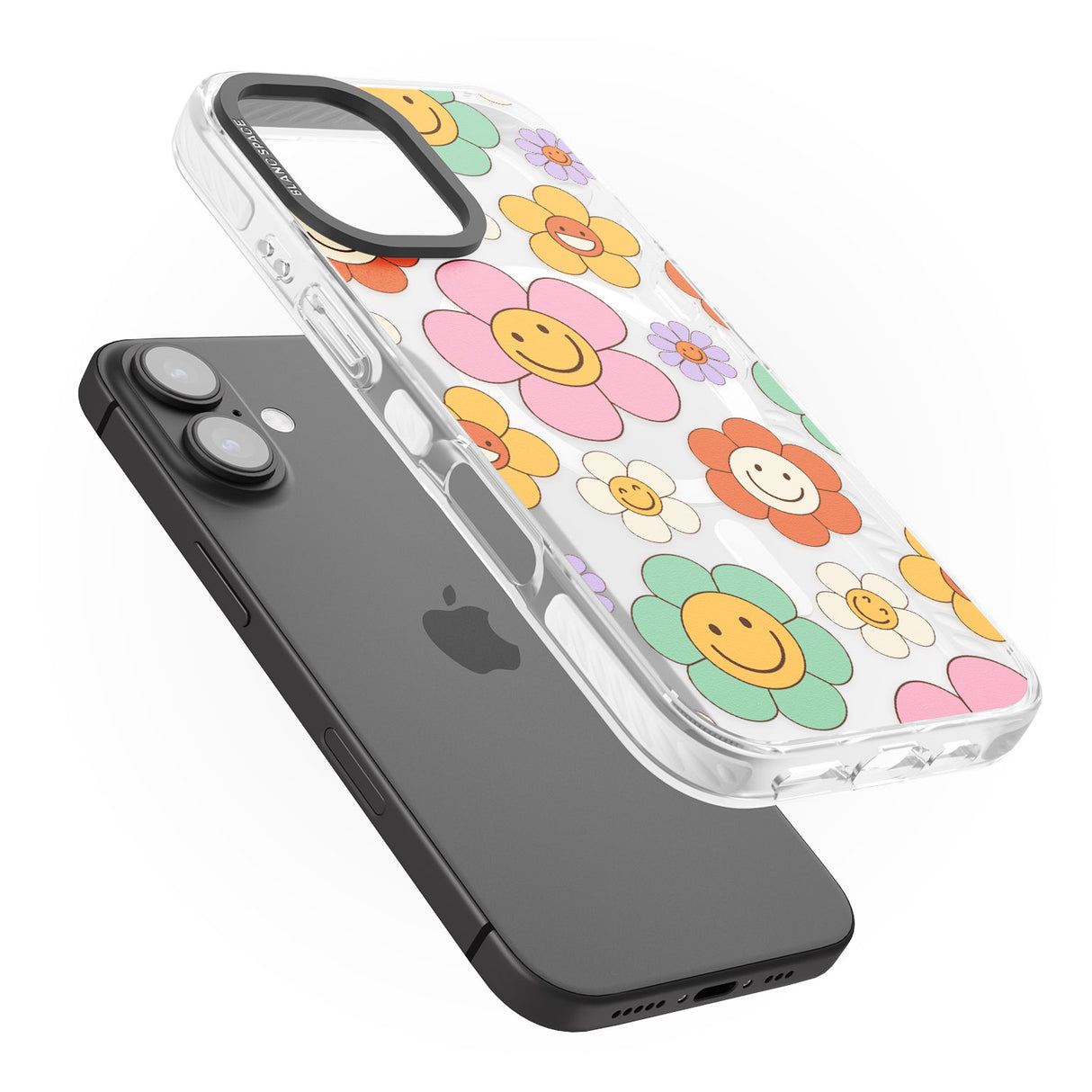 iPhone 16 Happy Blossoms Clear Impact Phone Case