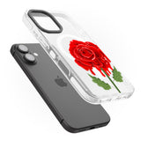 iPhone 16 Melting Rose Clear Impact Phone Case