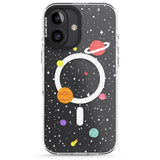 iPhone 16 Pro Max Cute Cartoon Planets (Clear) Black Impact Phone Case