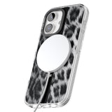 iPhone 16 Pro Max Personalised Snow Leopard Print Black Impact Phone Case