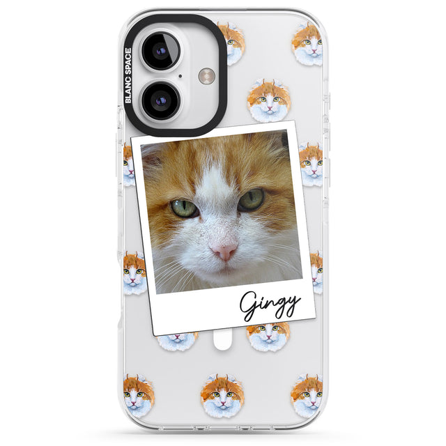 iPhone 16 Pro Max Personalised American Curl Photo Black Impact Phone Case