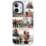 iPhone 16 Pro Max Personalised Photo Grid Black Impact Phone Case