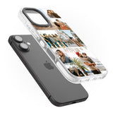 iPhone 16 Pro Max Personalised Photo Grid Black Impact Phone Case