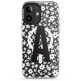 iPhone 16 Pro Max Personalised Floral Pattern Personalised Black Impact Phone Case