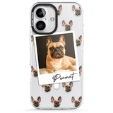 iPhone 16 Pro Max Personalised French Bulldog, Tan - Dog Photo Black Impact Phone Case