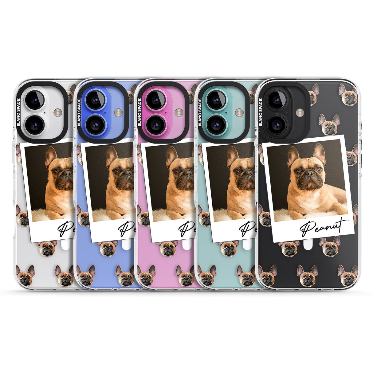 iPhone 16 Pro Max Personalised French Bulldog, Tan - Dog Photo Black Impact Phone Case