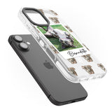 iPhone 16 Pro Max Personalised Staffordshire Bull Terrier - Dog Photo Black Impact Phone Case