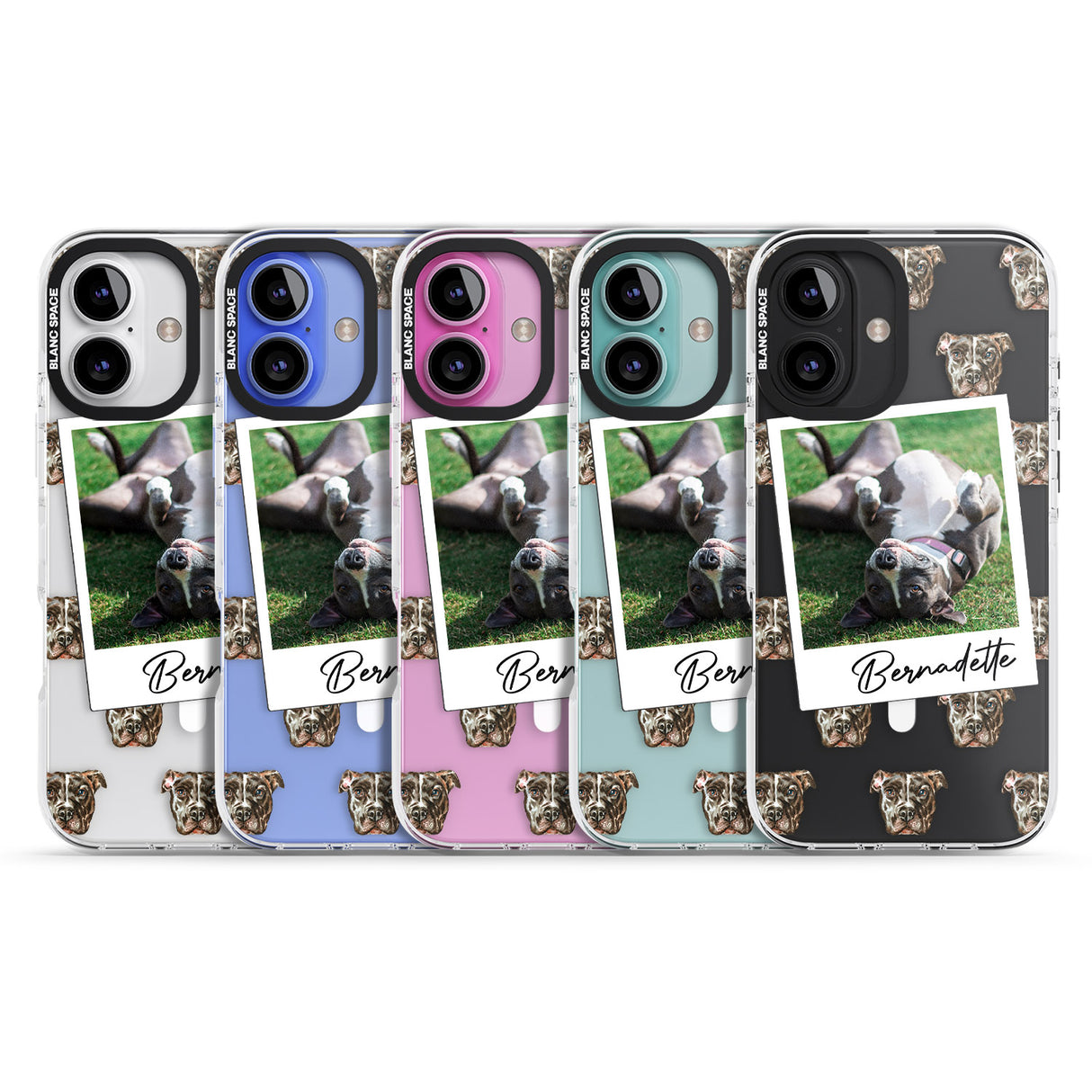 iPhone 16 Pro Max Personalised Staffordshire Bull Terrier - Dog Photo Black Impact Phone Case