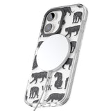 iPhone 16 Pro Max Personalised Tiger Silhouettes Black Impact Phone Case