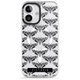 iPhone 16 Pro Max Personalised Hawk Moth Pattern Black Impact Phone Case