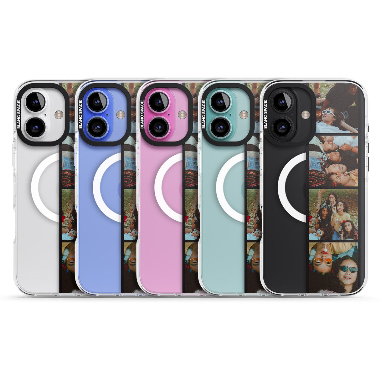 iPhone 16 Pro Max Personalised Photo Strip Black Impact Phone Case