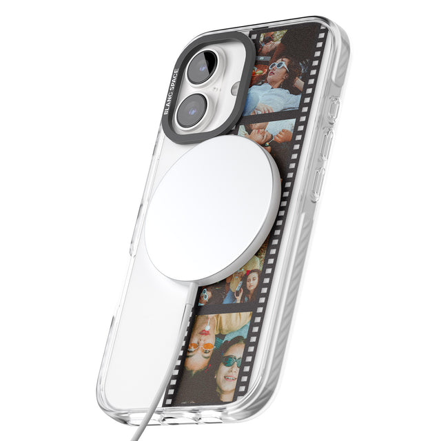 iPhone 16 Pro Max Personalised Instant Camera Photo Phone Case Black Impact Phone Case