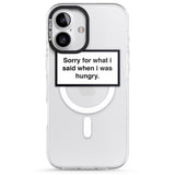 iPhone 16 Pro Max Personalised Create your own Warning Label Black Impact Phone Case