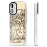 iPhone 16 Pro Max Personalised The Lovers Tarot Card - Solid Cream Black Impact Phone Case