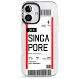 iPhone 16 Pro Max Personalised Singapore Boarding Pass Black Impact Phone Case