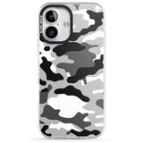 iPhone 16 Pro Max Grey Black Urban Camo Black Impact Phone Case