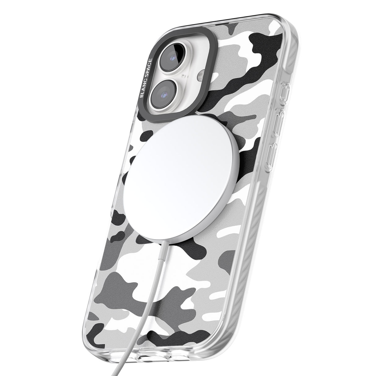 iPhone 16 Pro Max Grey Black Urban Camo Black Impact Phone Case