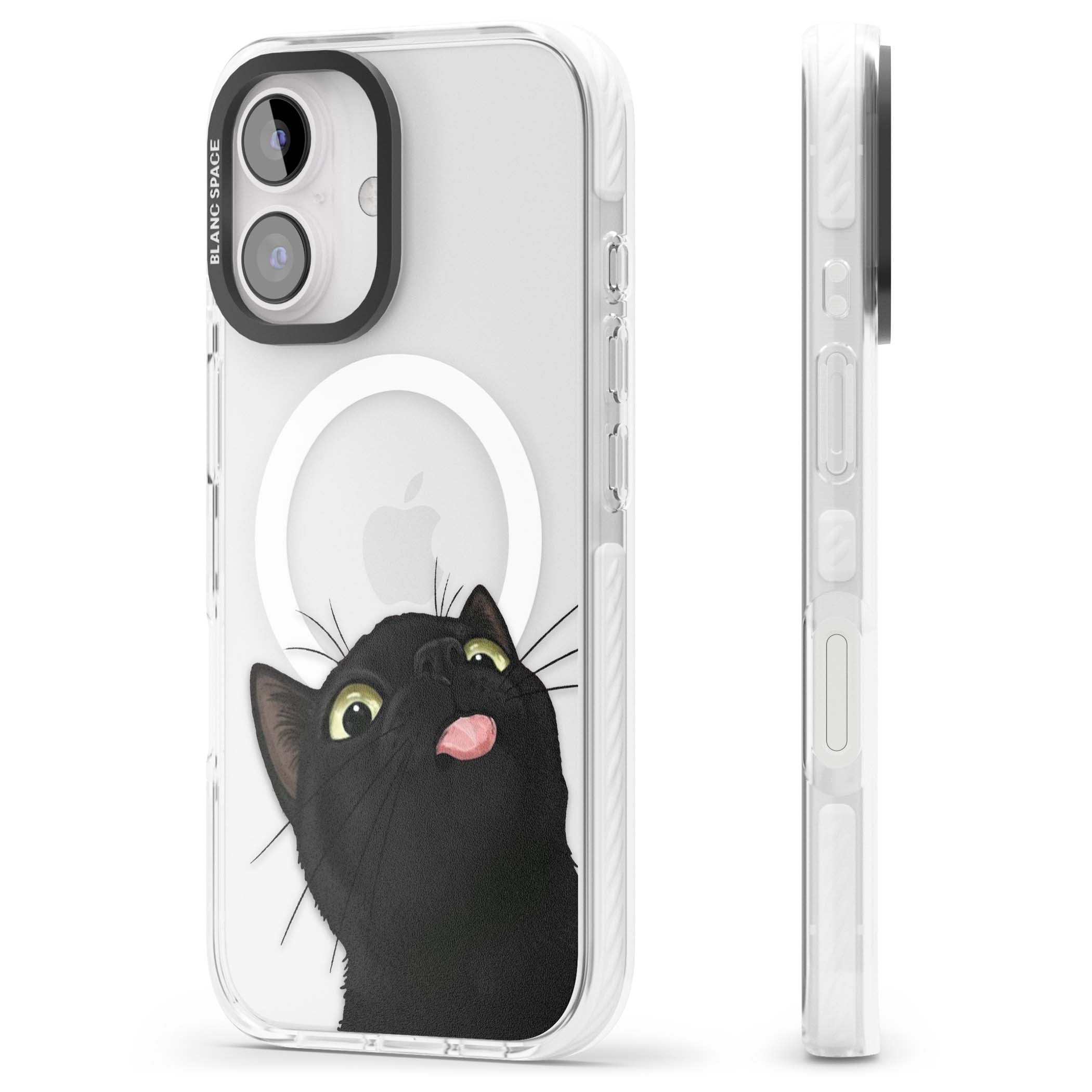 Black Cat Energy for her iPhone case | Impact Magsafe case for iPhone 16, iPhone 16 Plus