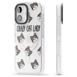 iPhone 16 Pro Max Crazy Cat Lady Black Impact Phone Case