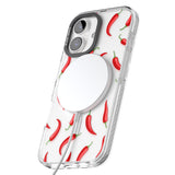 iPhone 16 Pro Max Chilli Pattern Black Impact Phone Case