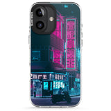 iPhone 16 Pro Max Motorcylist & Signs - Neon Cities Photographs Black Impact Phone Case