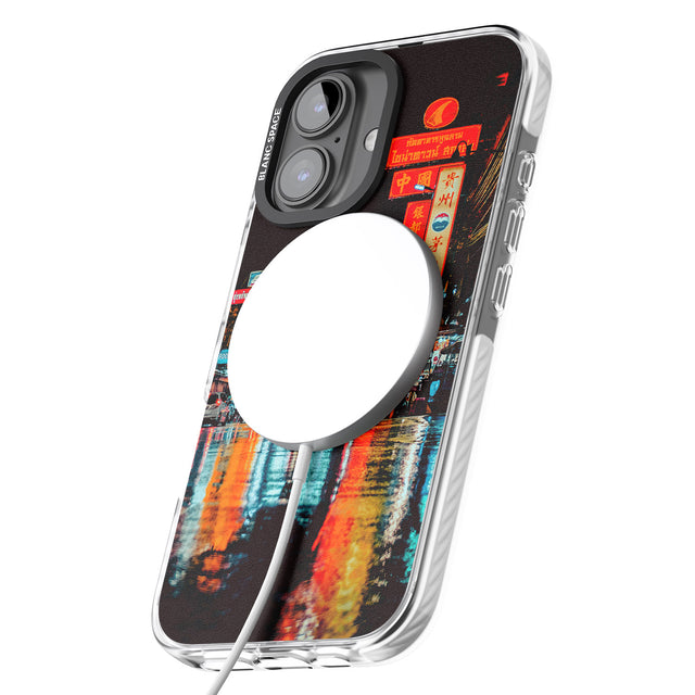 iPhone 16 Pro Max Neon City Black Impact Phone Case