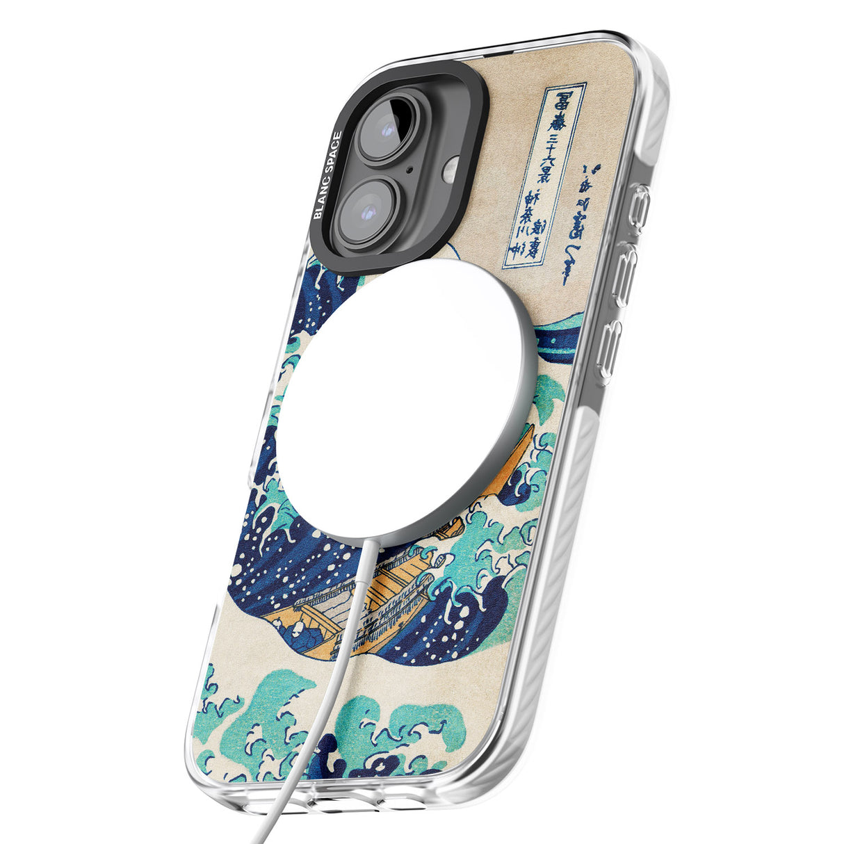 iPhone 16 Pro Max The Great Wave by Katsushika Hokusai Black Impact Phone Case