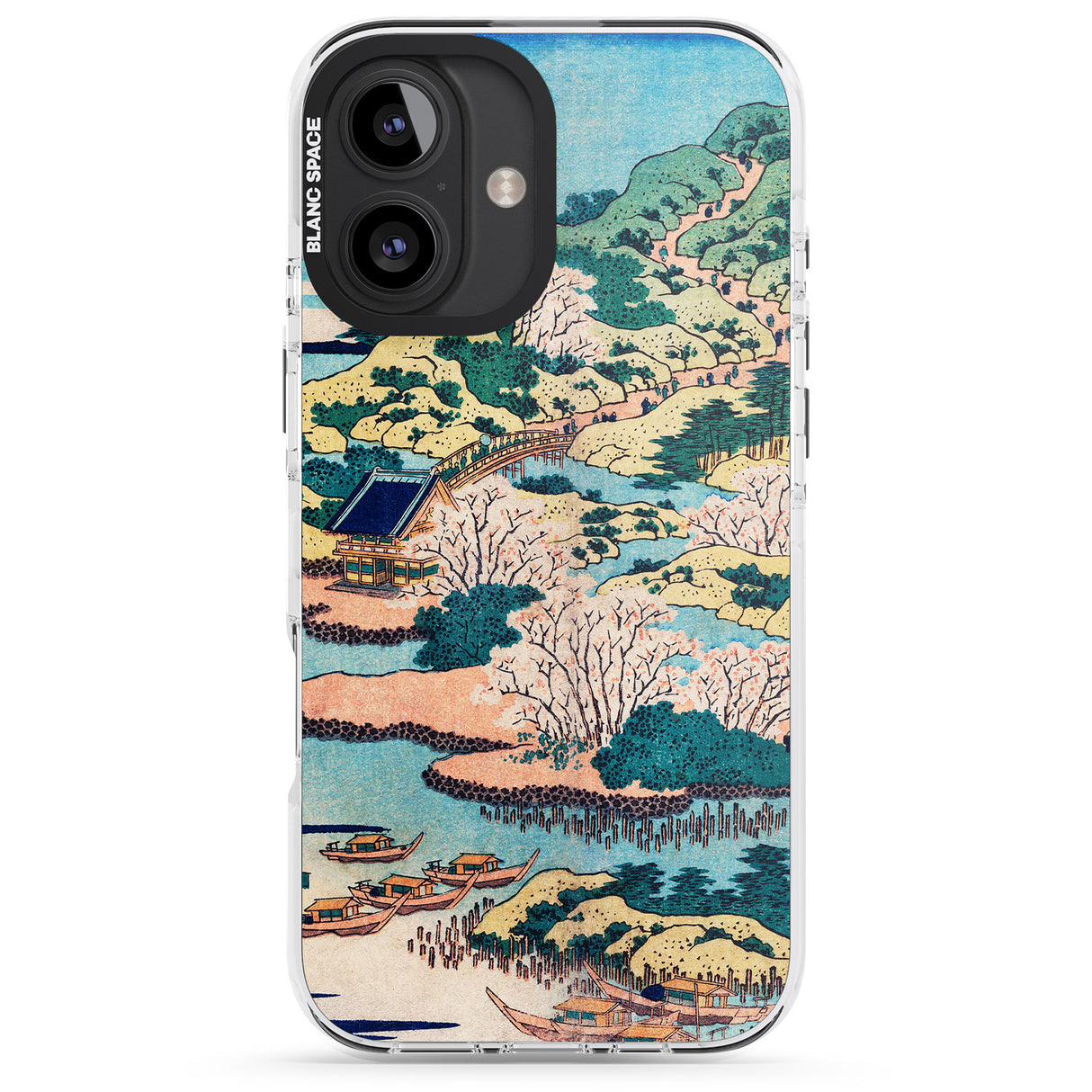 iPhone 16 Pro Max Coastal Community by Katsushika Hokusai Black Impact Phone Case