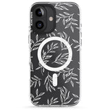 iPhone 16 Pro Max Leafy Botanical Black Impact Phone Case