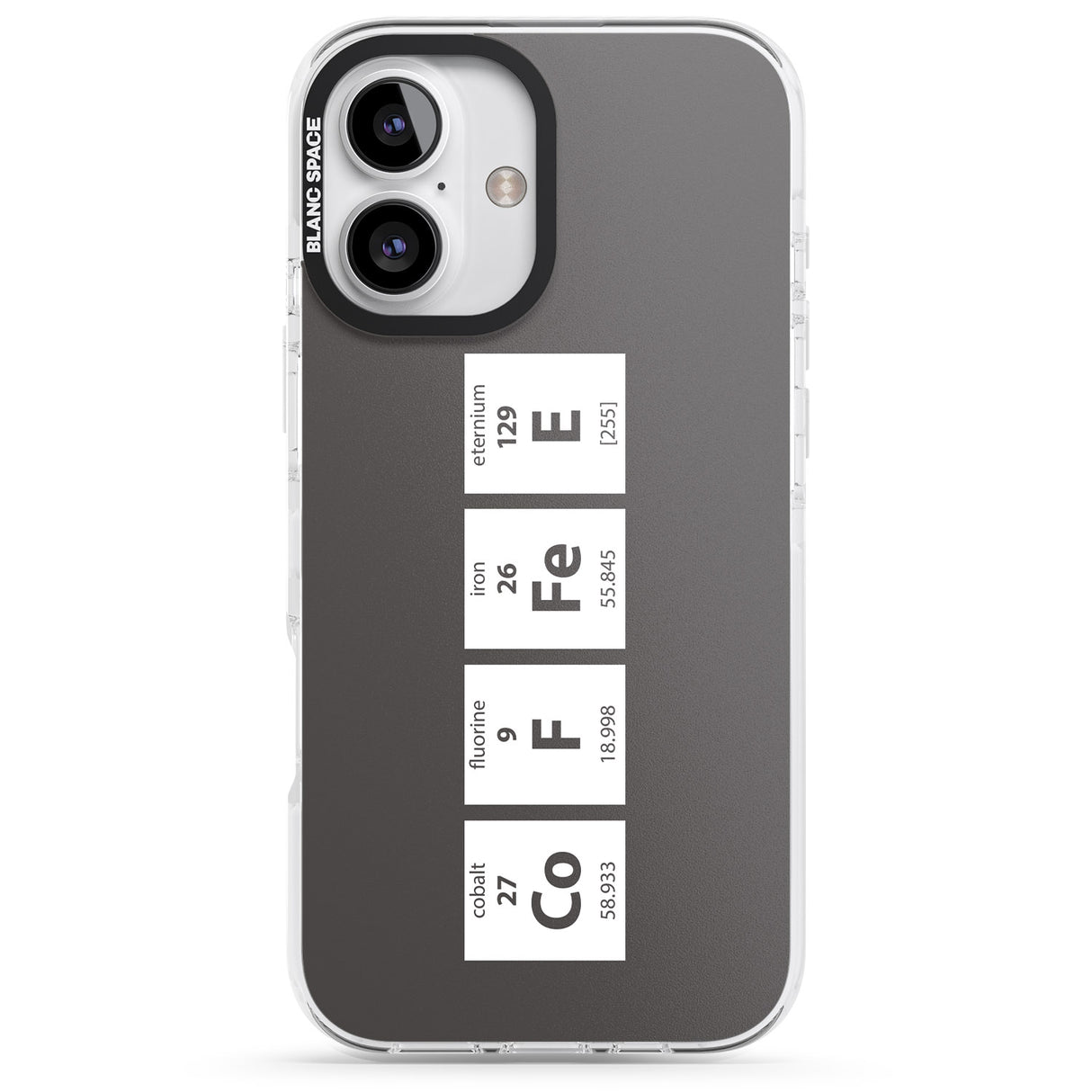 iPhone 16 Pro Max Coffee Element (Grey) Black Impact Phone Case