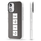 iPhone 16 Pro Max Coffee Element (Grey) Black Impact Phone Case