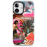 iPhone 16 Pro Max Vintage Collage: Hollywood Mix Black Impact Phone Case