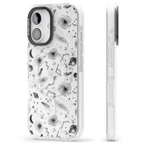 iPhone 16 Pro Max Mixed Galaxy Pattern Black Impact Phone Case