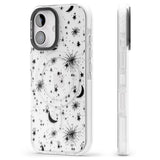 iPhone 16 Pro Max Moons & Stars Black Impact Phone Case