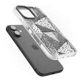 iPhone 16 Pro Max Pattern Mashup (Black) Black Impact Phone Case