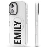 iPhone 16 Pro Max Personalised Clear Text 3A Black Impact Phone Case