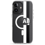 iPhone 16 Pro Max Personalised Clear Text 6E Black Impact Phone Case