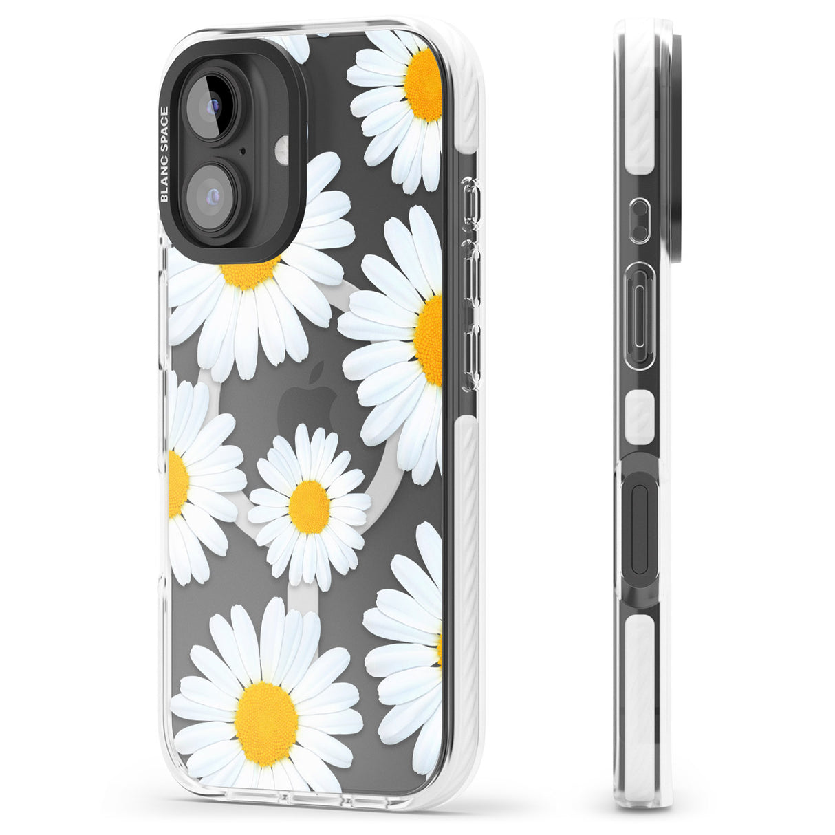 iPhone 16 Pro Max Summer Daisy Black Impact Phone Case