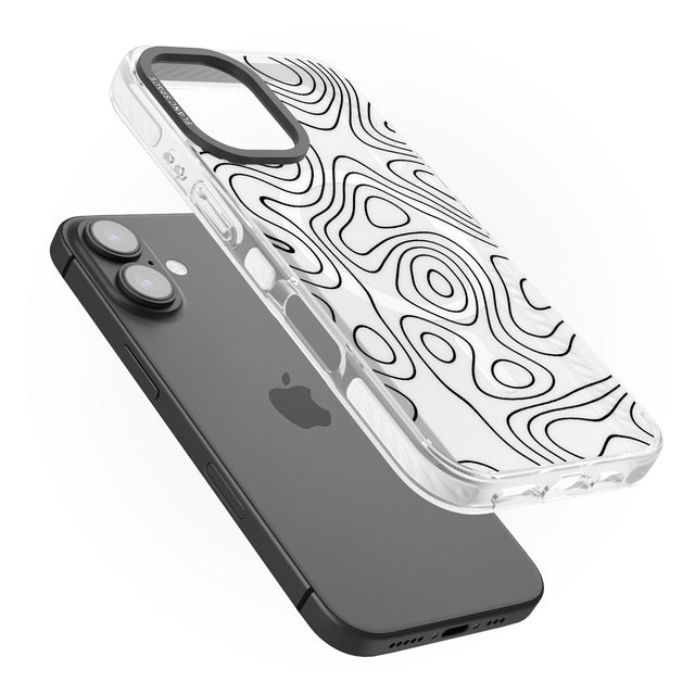 iPhone 16 Pro Max Damascus Steel Black Impact Phone Case