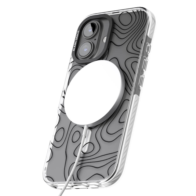 iPhone 16 Pro Max Damascus Steel Black Impact Phone Case