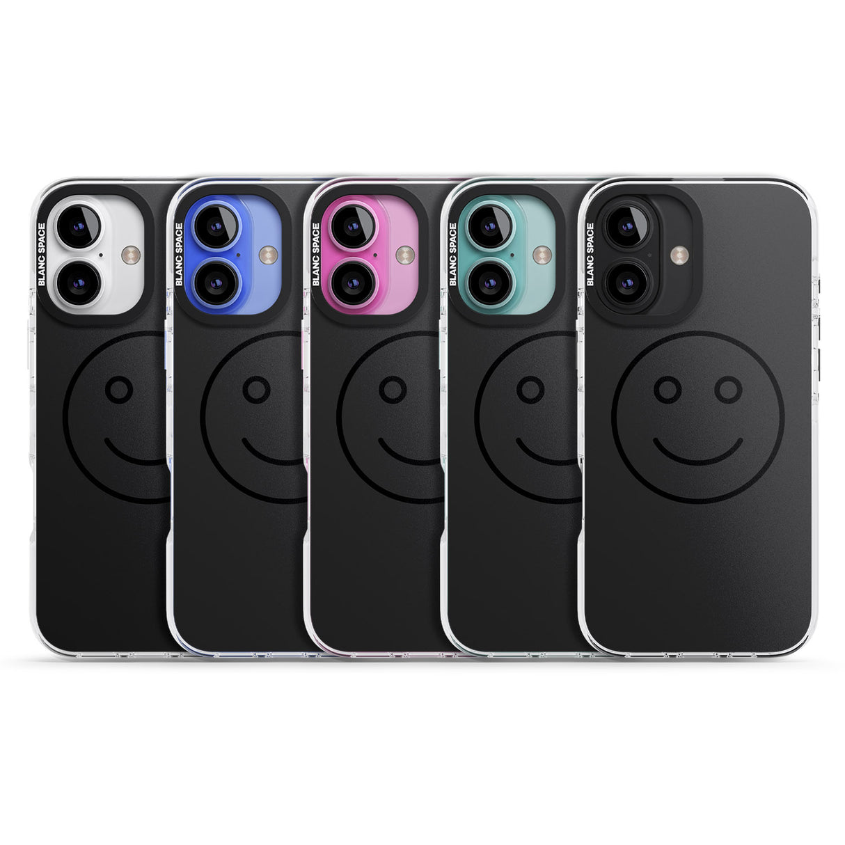 iPhone 16 Pro Max Dark Smiley Face Black Impact Phone Case