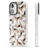 iPhone 16 Pro Max German Shepherd Watercolour Dog Pattern Black Impact Phone Case